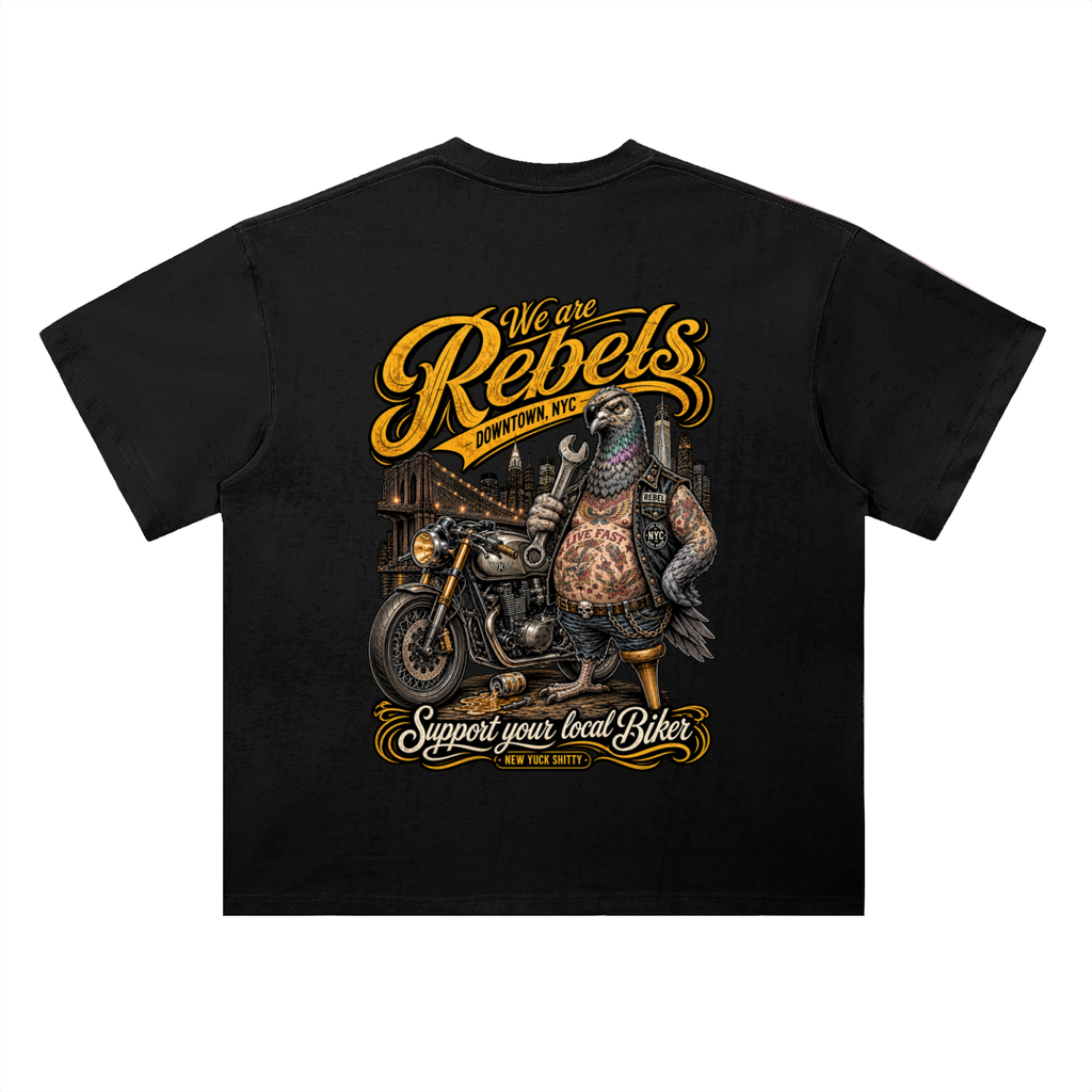 WE ARE REBELS Heavyweight Drop Shoulder Cotton T-Shirt
