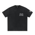 Thottle & Chrome Rebel Angel Heavyweight Vintage Washed Frayed T-Shirt