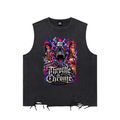 Throttle & Chrome Unisex Snow Washed Raw-Hem Tank Top